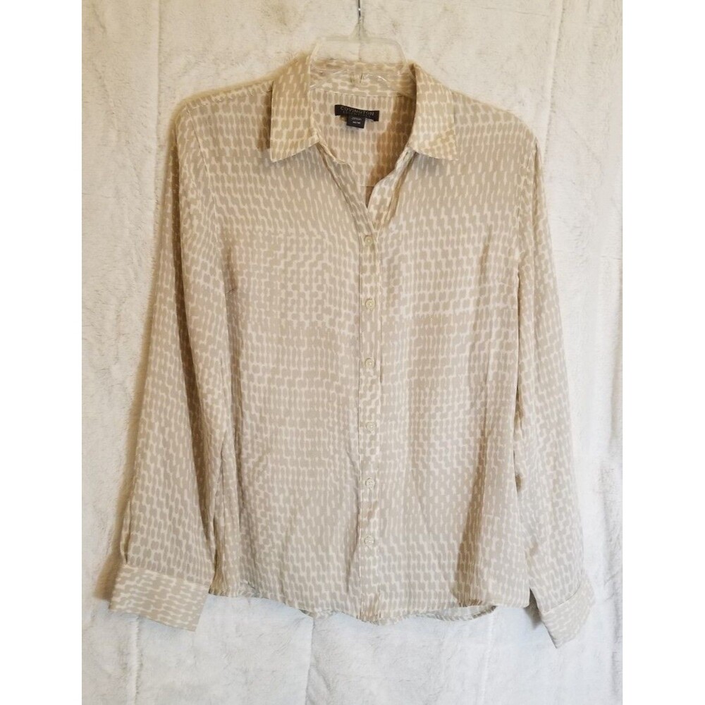 Womens' Covington Essential Button-up Sheer Blouse MEDIUM